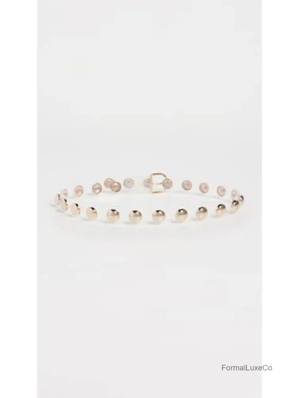 Issa Fashion Belt Leather Silver Stud Accents Small